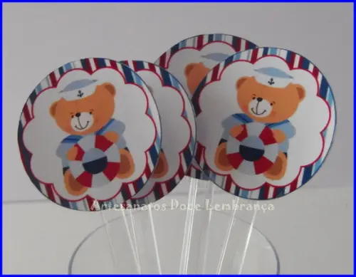 Mini toppers para brigadeiro de colher