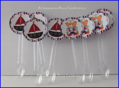 Mini toppers para brigadeiro de colher