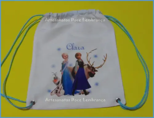 Mochila Em Tecido Frozen