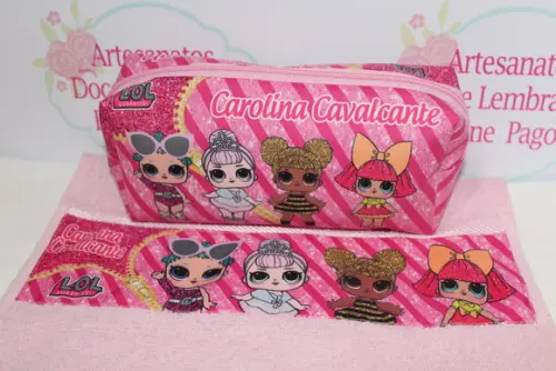 Necessaire / Estojo + Toalha LOL Surprise