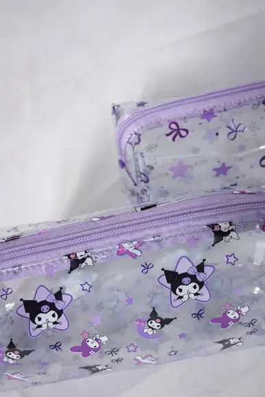 Necessaire / Estojo em Plástico Cristal Floral