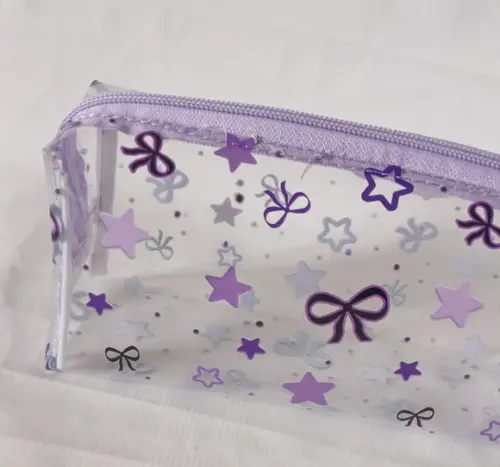 Necessaire / Estojo em Plástico Cristal Floral