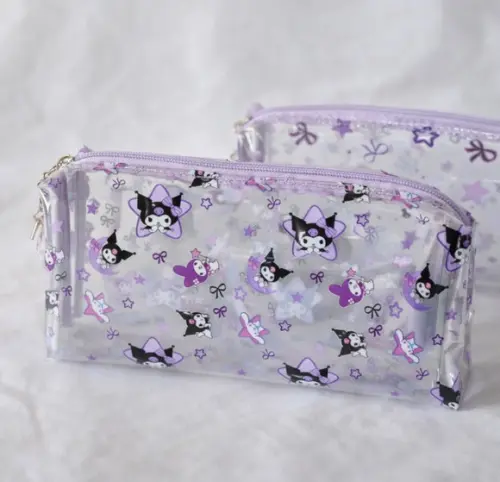 Necessaire / Estojo em Plástico Cristal Floral