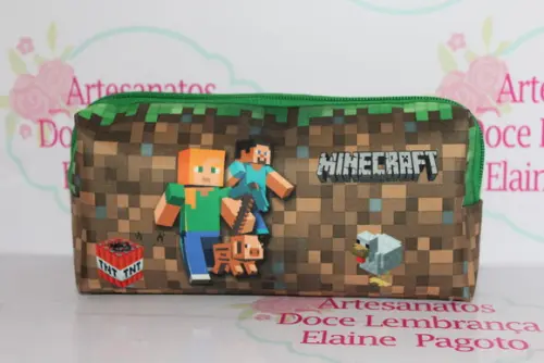 Necessaire / Estojo Minecraft
