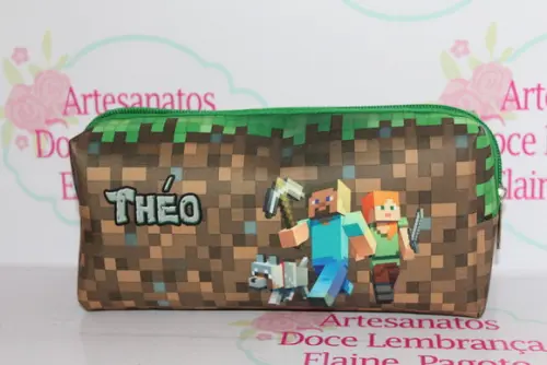 Necessaire / Estojo Minecraft