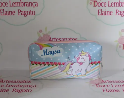 Necessaire / Estojo Unicórnio