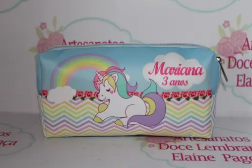 Necessaire / Estojo Unicórnio