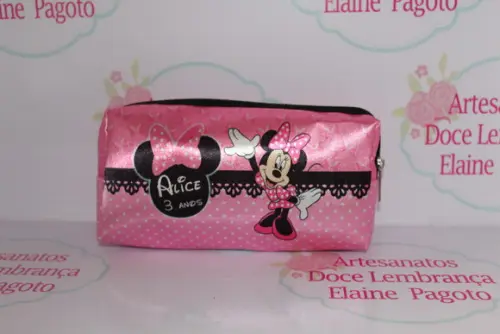 Necessaire Box / Estojo Minnie Rosa