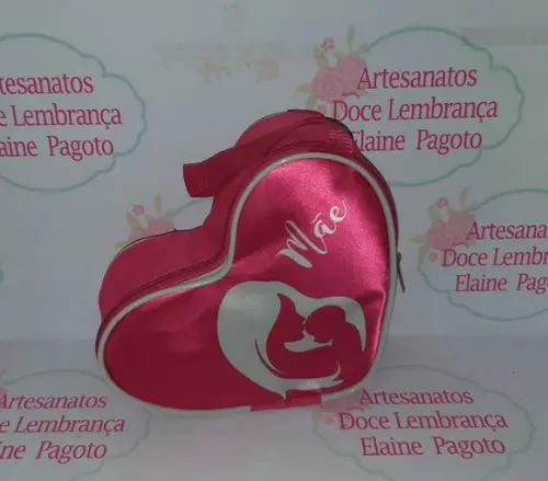 Necessaire Coração Dia das Mães