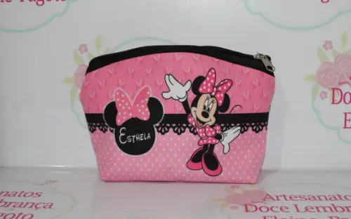 Necessaire Oval Minnie Rosa