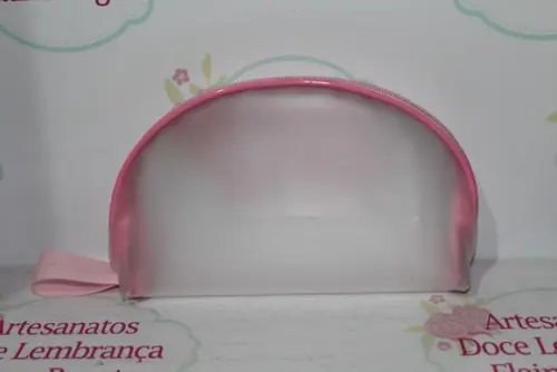 Necessaire Oval Plástico Translúcido