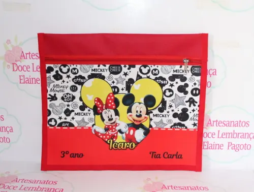 Pasta Envelope/Documentos Mickey e Minnie