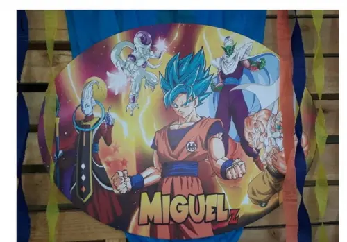 Placa Elipse MDF Dragon Ball