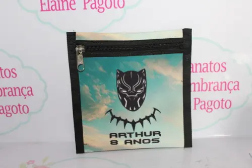 Porta Documentos / Mini Necessaire Pantera Negra