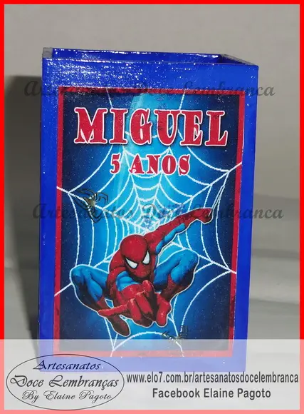 Porta Lápis Homem Aranha