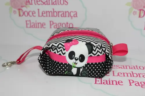 Porta Moedas/Níquel Ursinha Panda