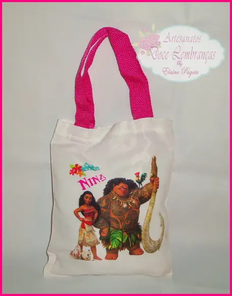 Sacola em Tecido Moana 28x20