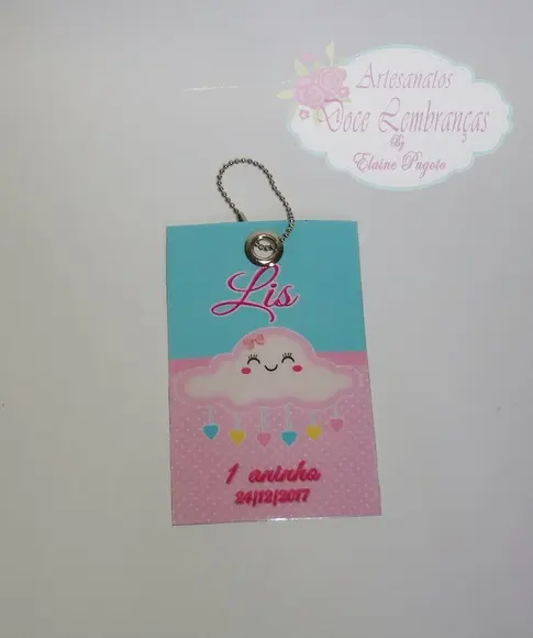 Tag Plastificada para Mochila Chuva de Benção