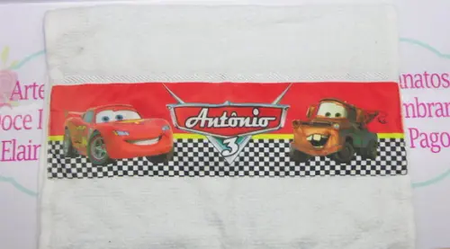 Toalha Lavabo Carros