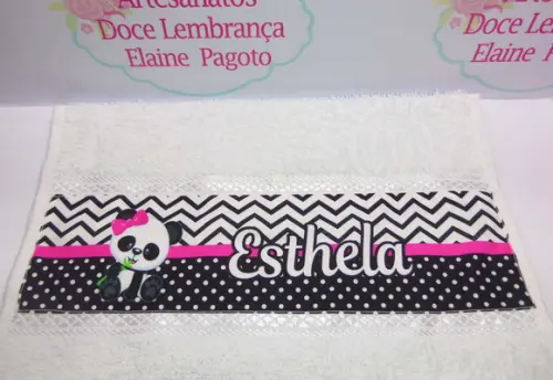 Toalha Lavabo Panda