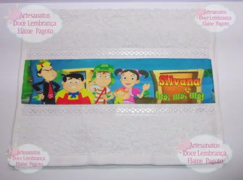 Toalha Lavabo Turma do Chaves