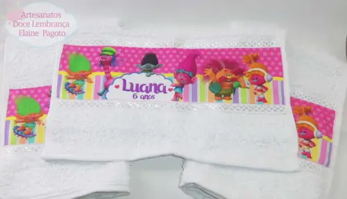 Toalha Lavabo Trolls