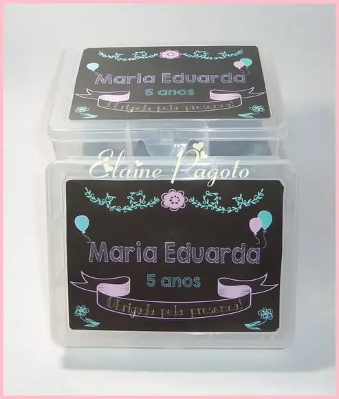 Caixa organizadora chalkboard