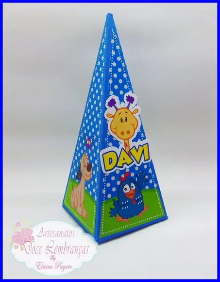 Caixa Piramide Galinha Pintadinha