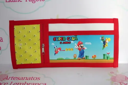 Carteira Infantil Mário 70 Unidades