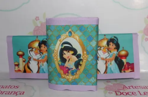 Carteira Infantil Princesa Jamine 50 Unidades