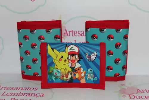 Carteira Simples Infantil Pokemon