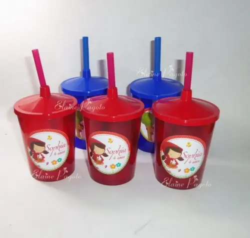 Copo Shake 300ml Chapeuzinho Vermelho