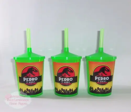 Copo Shake 300ml Dinossauro