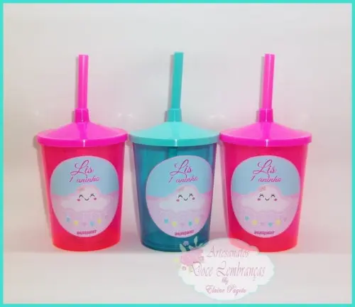 Copo Shake 300ml Chuva de Amor