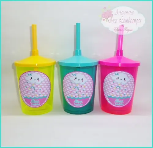 Copo Shake 300ml Chuva de Amor