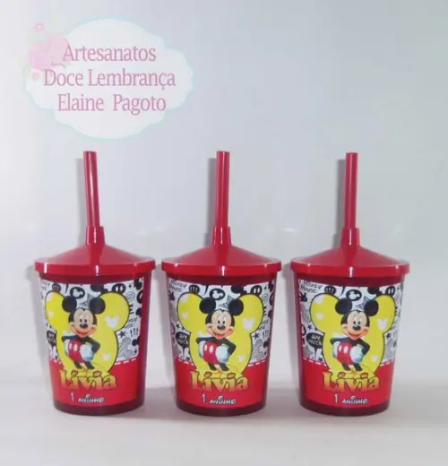 Copo Shake 300ml Mickey e Minnie