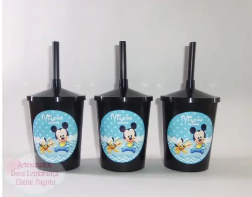 Copo Shake 300ml Minnie Rosa