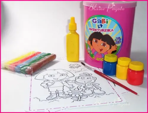 Kit de colorir na Lata