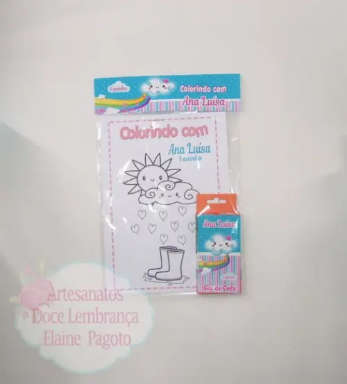 Kit de Colorir Chuva de Amor