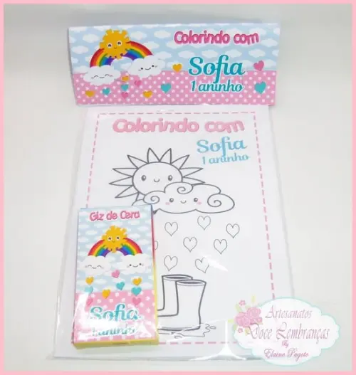 Kit de Colorir Chuva de Amor