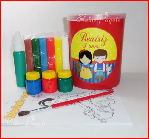 Kit de colorir na Lata Ninho