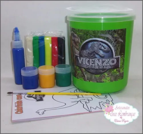 Kit de Colorir na Lata Ninho