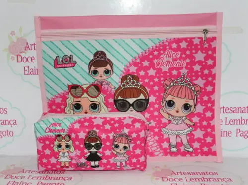 Kit Escolar Lol Surprise 4 C/ Mochila