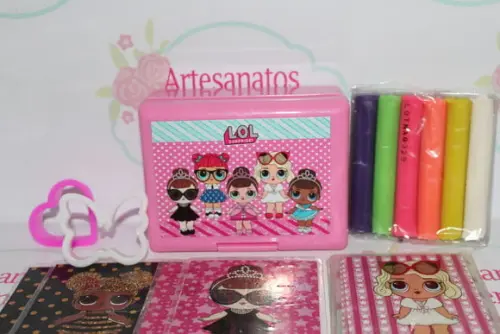 Kit massinha + jogo da memória LOL Surprise