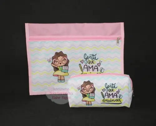 Kit Pasta Envelope e Estojo Professor
