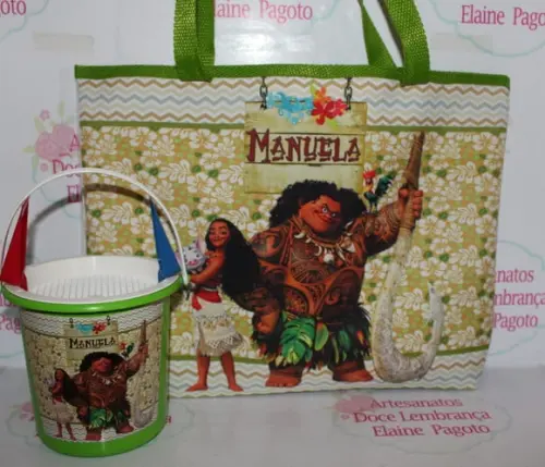Kit Praia Moana -bolsa +baldinho de Praia