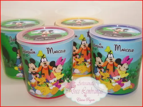 Lata Tipo de Leite Mickey 60 Unidades