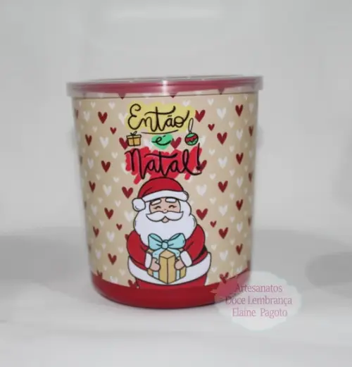 Lata tipo de Leite Papai Noel