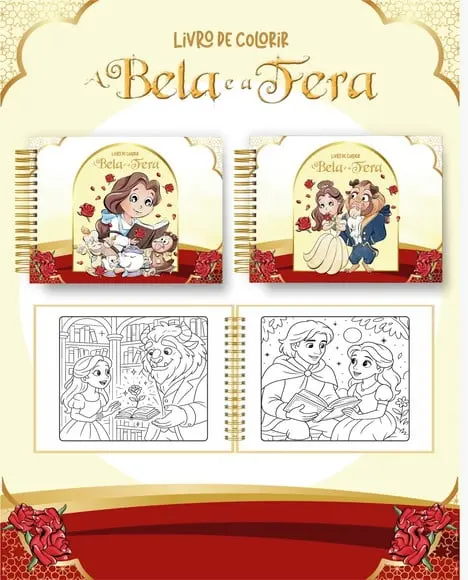 Livro de Colorir Princesa - 50 Desenhos A5