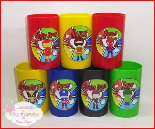 Mini copo long drink Os Vingadores Cute
